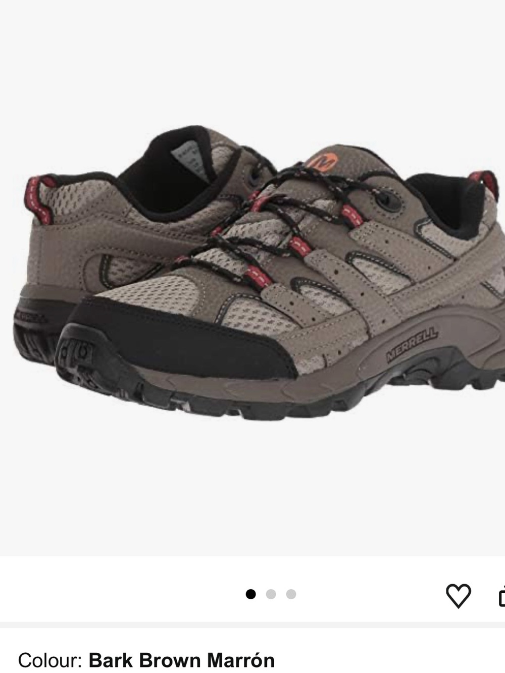 Merrell Moab 2 Hiking Shoes Mens  6 Gray Mesh Trail Outdoor Lace Up /waterproof